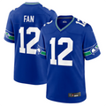 tocy S.Seahawks #12 12s Royal Throwback Player Game Jersey Stitched American Stitched Jerseys