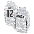 Tocy S.Seahawks #12 12th Fan Player Arctic Camo Limited Salute to Service Pullover Hoodies Game Stitched Jerseys