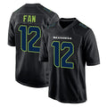 Tocy S.Seahawks #12 12th Fan Player Black Limited Fashion Home Game Stitched Jerseys