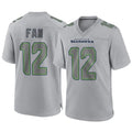 Tocy S.Seahawks #12 12th Fan Player Gray Atmosphere Fashion Home Game Stitched Jerseys