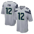 Tocy S.Seahawks #12 12th Fan Player Gray Home Game Stitched Jerseys