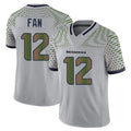 Tocy S.Seahawks #12 12th Fan Player Grey Limited 2025 Rivalries Collection Home Game Stitched Jerseys