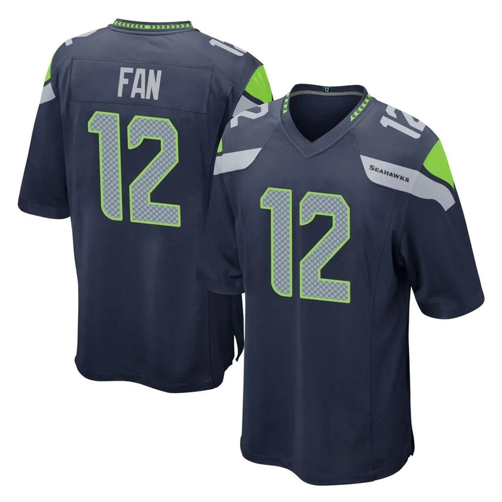 Tocy S.Seahawks #12 12th Fan Player Navy Home Game Stitched Jerseys
