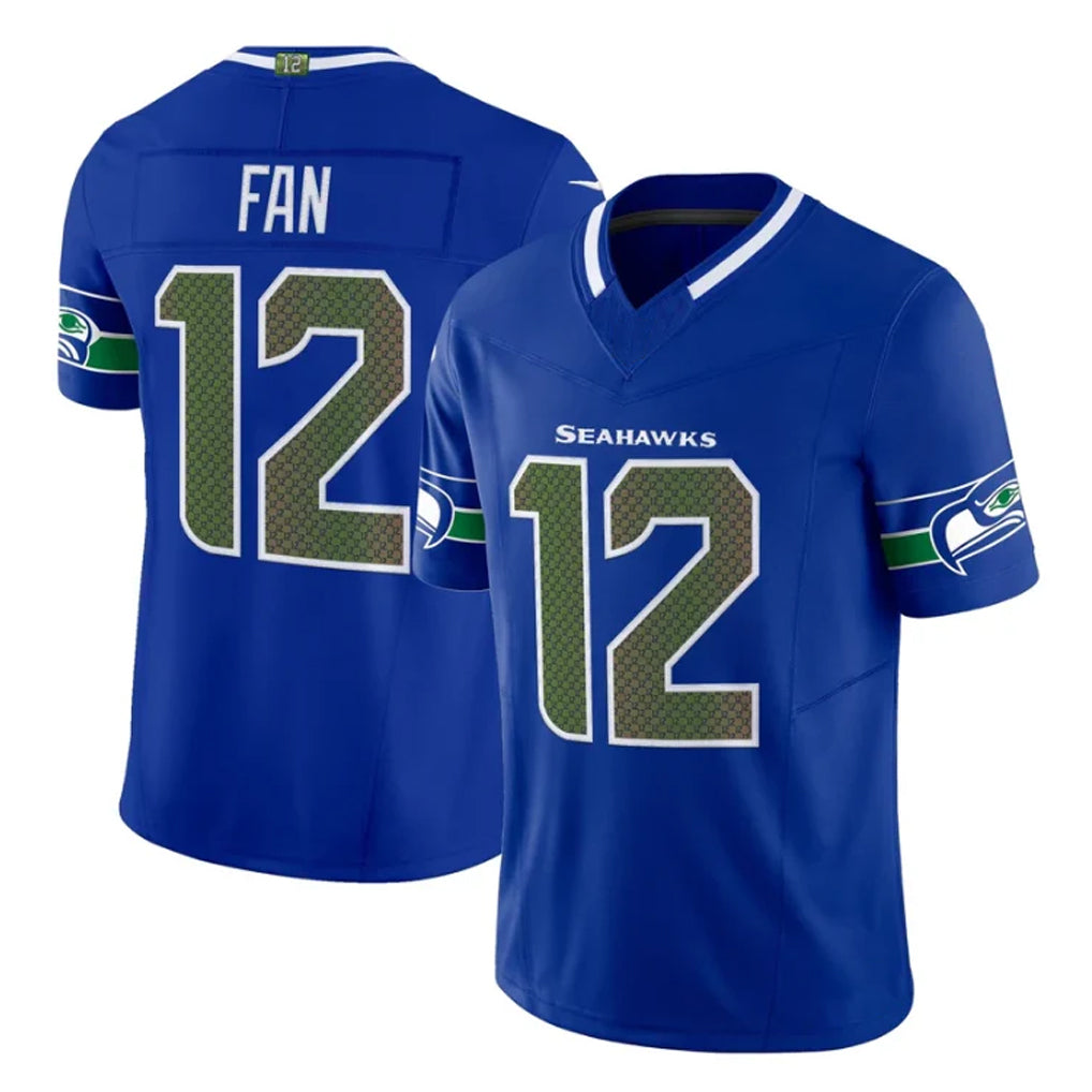 Tocy S.Seahawks #12 12th Fan Player Royal Rivalries Vapor Limited Home Game Stitched Jerseys