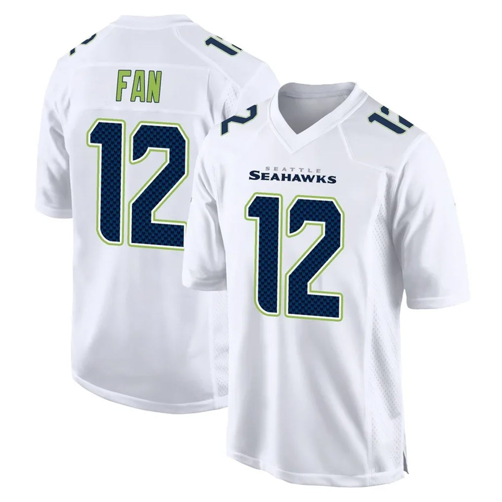 Tocy S.Seahawks #12 12th Fan Player White Tundra Fashion Home Game Stitched Jerseys