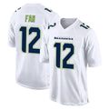 Tocy S.Seahawks #12 12th Fan Player White Tundra Fashion Home Game Stitched Jerseys