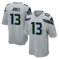 Tocy S.Seahawks #13 Ernest Jones IV Player Gray Home Game Stitched Jerseys