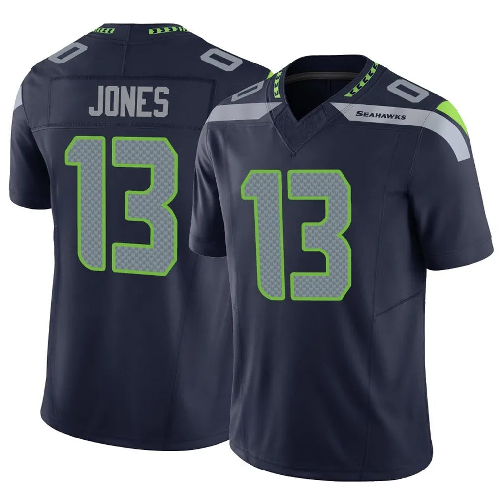 Tocy S.Seahawks #13 Ernest Jones IV Player Navy Limited Vapor F.U.S.E. Home Game Stitched Jerseys