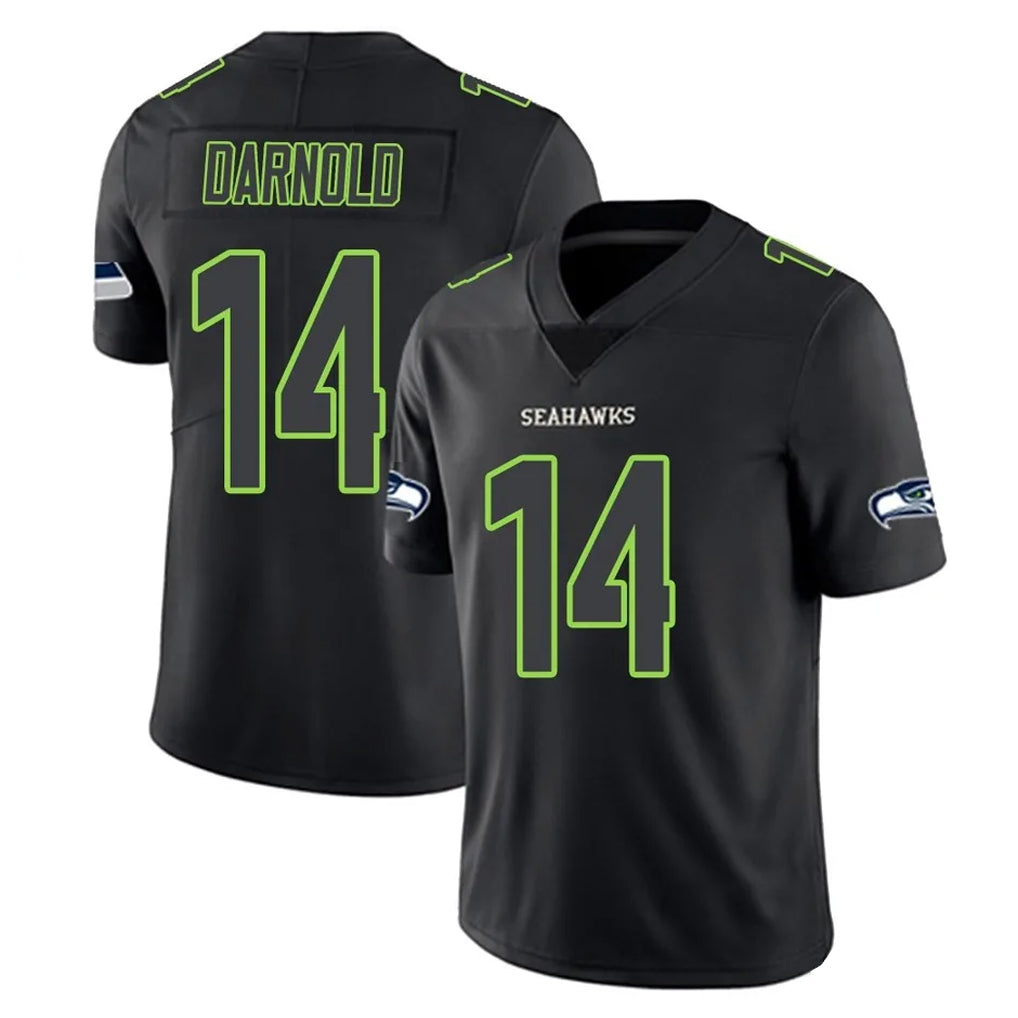 Tocy S.Seahawks #14 Sam Darnold Player Black Impact Limited Home Game Stitched Jerseys