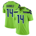 Tocy S.Seahawks #14 Sam Darnold Player Green Limited Color Rush Home Game Stitched Jerseys