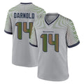 Tocy S.Seahawks #14 Sam Darnold Player Grey 2025 Rivalries Collection Home Game Stitched Jerseys
