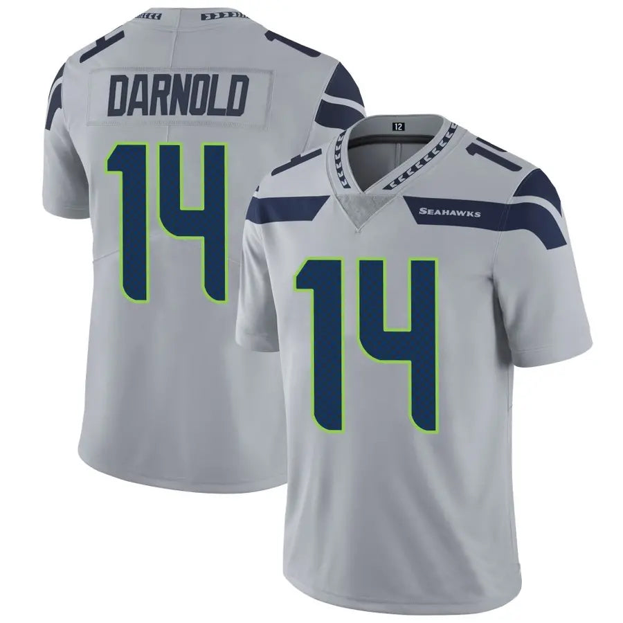 tocy S.Seahawks #14 Sam Darnold Player Grey Vapor Limited Football Jerseys
