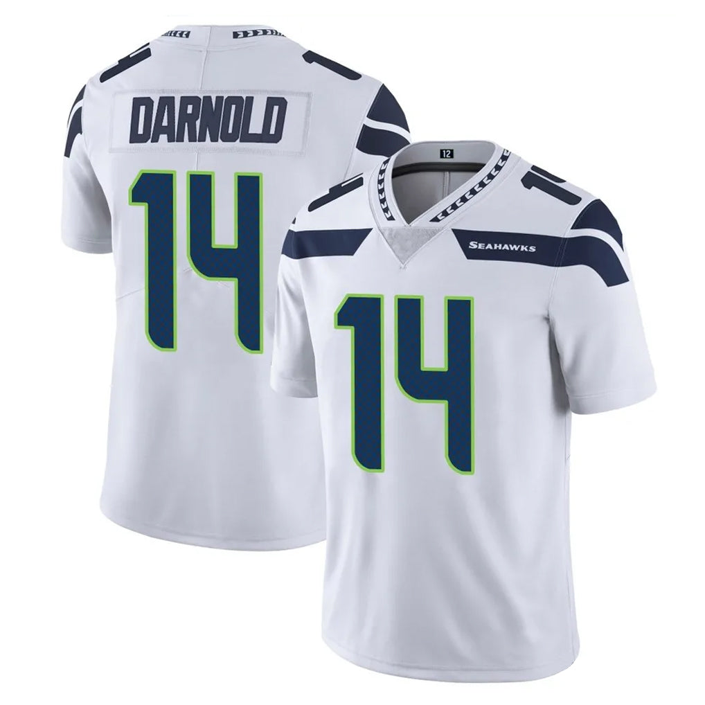 Tocy S.Seahawks #14 Sam Darnold Player White Limited Vapor Untouchable Home Game Stitched Jerseys