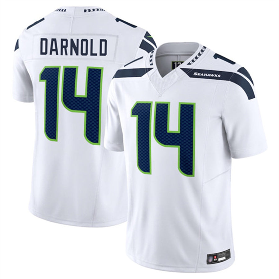 tocy S.Seahawks #14 Sam Darnold Player White Vapor F.U.S.E. Limited Football Jerseys