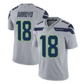 Tocy S.Seahawks #18 Elijah Arroyo Player Gray Limited Vapor Untouchable Home Game Stitched Jerseys