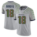 Tocy S.Seahawks #18 Elijah Arroyo Player Grey Limited 2025 Rivalries Collection Home Game Stitched Jerseys