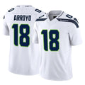 Tocy S.Seahawks #18 Elijah Arroyo Player White Limited Vapor F.U.S.E. Home Game Stitched Jerseys