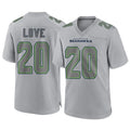 Tocy S.Seahawks #20 Julian Love Player Gray Atmosphere Fashion Home Game Stitched Jerseys