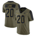 Tocy S.Seahawks #20 Julian Love Player Olive Salute To Service Limited Game Stitched Jerseys