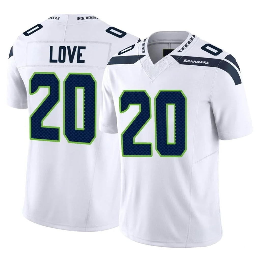 Tocy S.Seahawks #20 Julian Love Player White Limited Vapor F.U.S.E. Home Game Stitched Jerseys