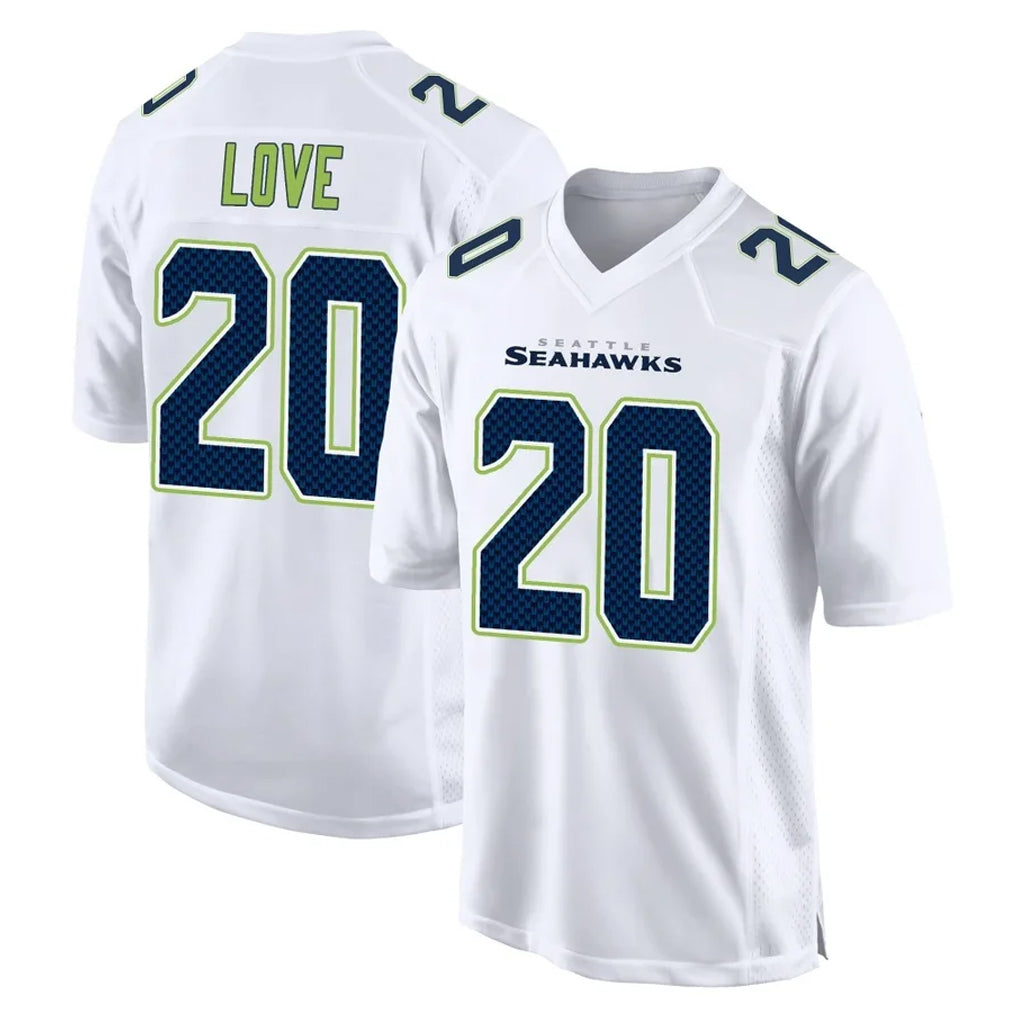 Tocy S.Seahawks #20 Julian Love Player White Tundra Fashion Home Game Stitched Jerseys
