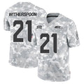 tocy S.Seahawks #21 Devon Witherspoon Player Arctic Camo Salute to Service Limited Stitched Jerseys