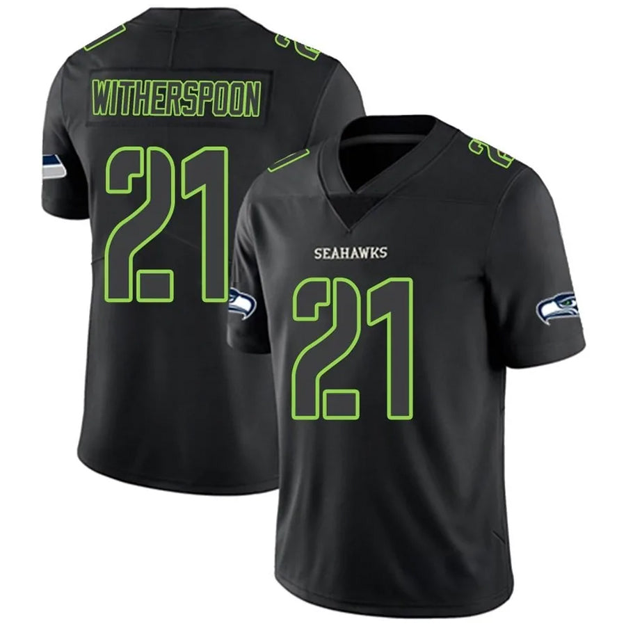 tocy S.Seahawks #21 Devon Witherspoon Player Black Impact Limited Stitched Jerseys