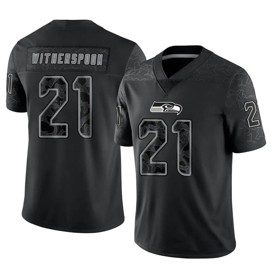 tocy S.Seahawks #21 Devon Witherspoon Player Black RFLCTV Limited Stitched Jerseys