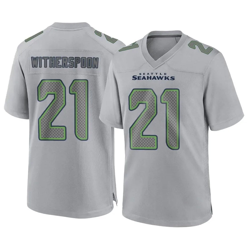 Tocy S.Seahawks #21 Devon Witherspoon Player Gray Atmosphere Fashion Home Game Stitched Jerseys