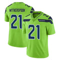 Tocy S.Seahawks #21 Devon Witherspoon Player Green Limited Color Rush Home Game Stitched Jerseys