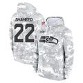 Tocy S.Seahawks #22 Rashid Shaheed Player Arctic Camo Limited Salute to Service Pullover Hoodies Game Stitched Jerseys