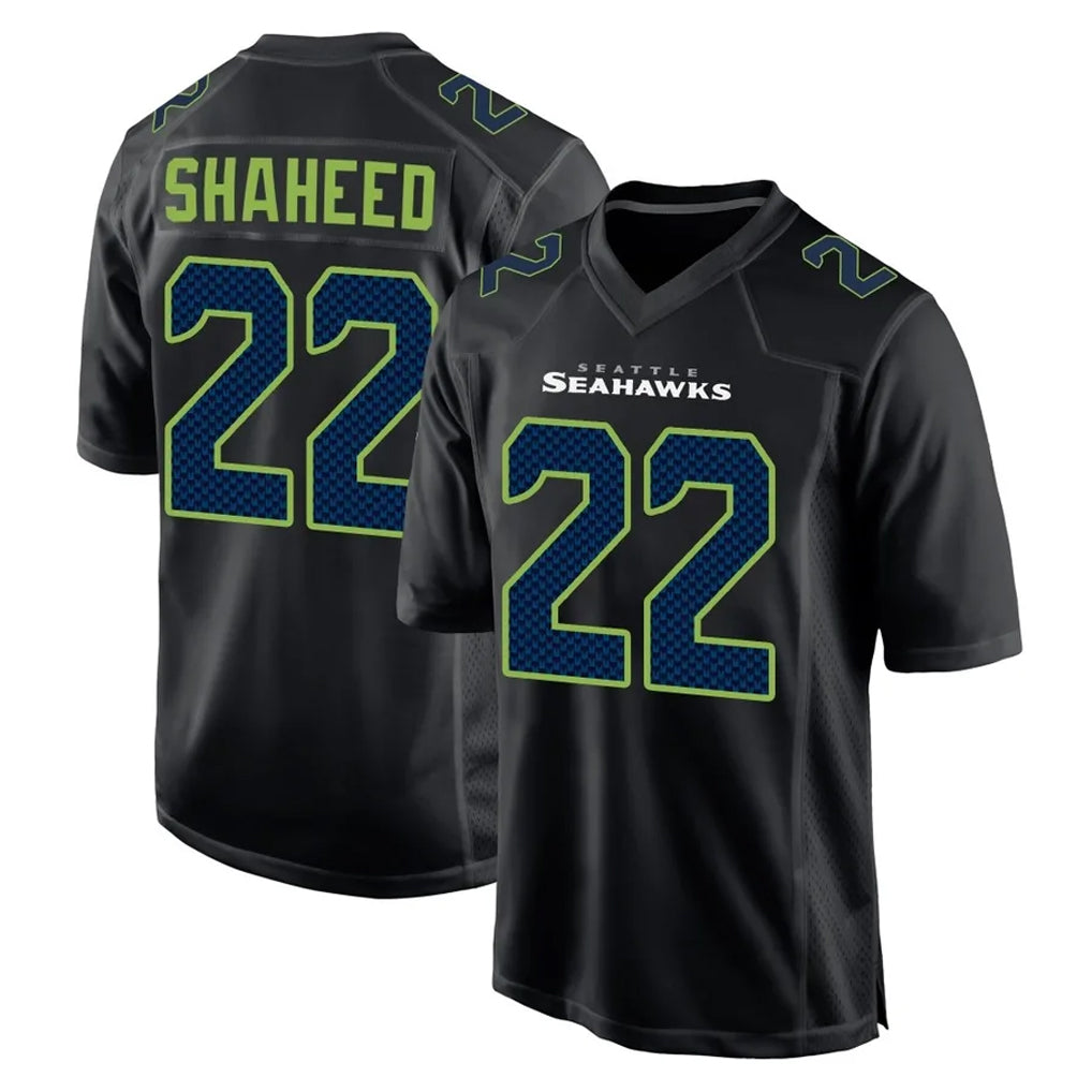 Tocy S.Seahawks #22 Rashid Shaheed Player Black Limited Fashion Home Game Stitched Jerseys
