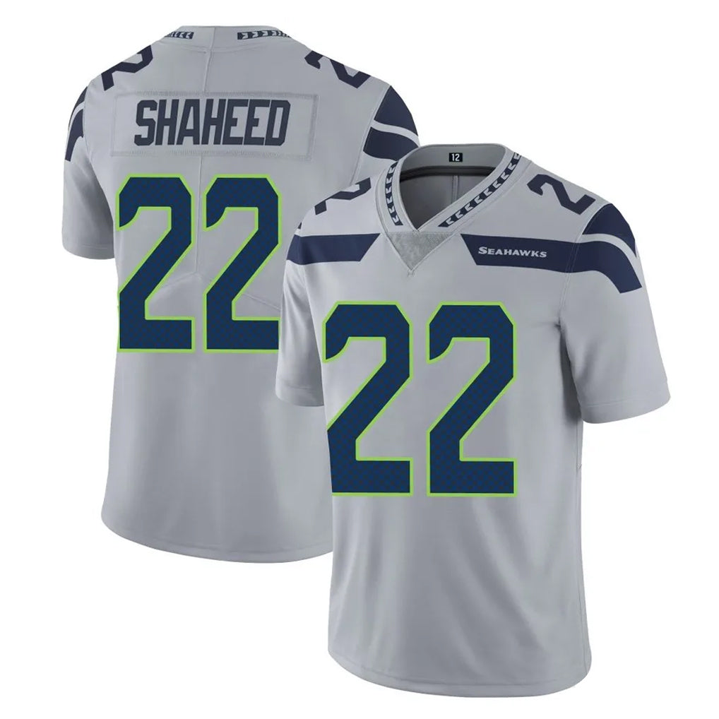 Tocy S.Seahawks #22 Rashid Shaheed Player Gray Limited Vapor Untouchable Home Game Stitched Jerseys