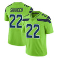 Tocy S.Seahawks #22 Rashid Shaheed Player Green Limited Color Rush Home Game Stitched Jerseys