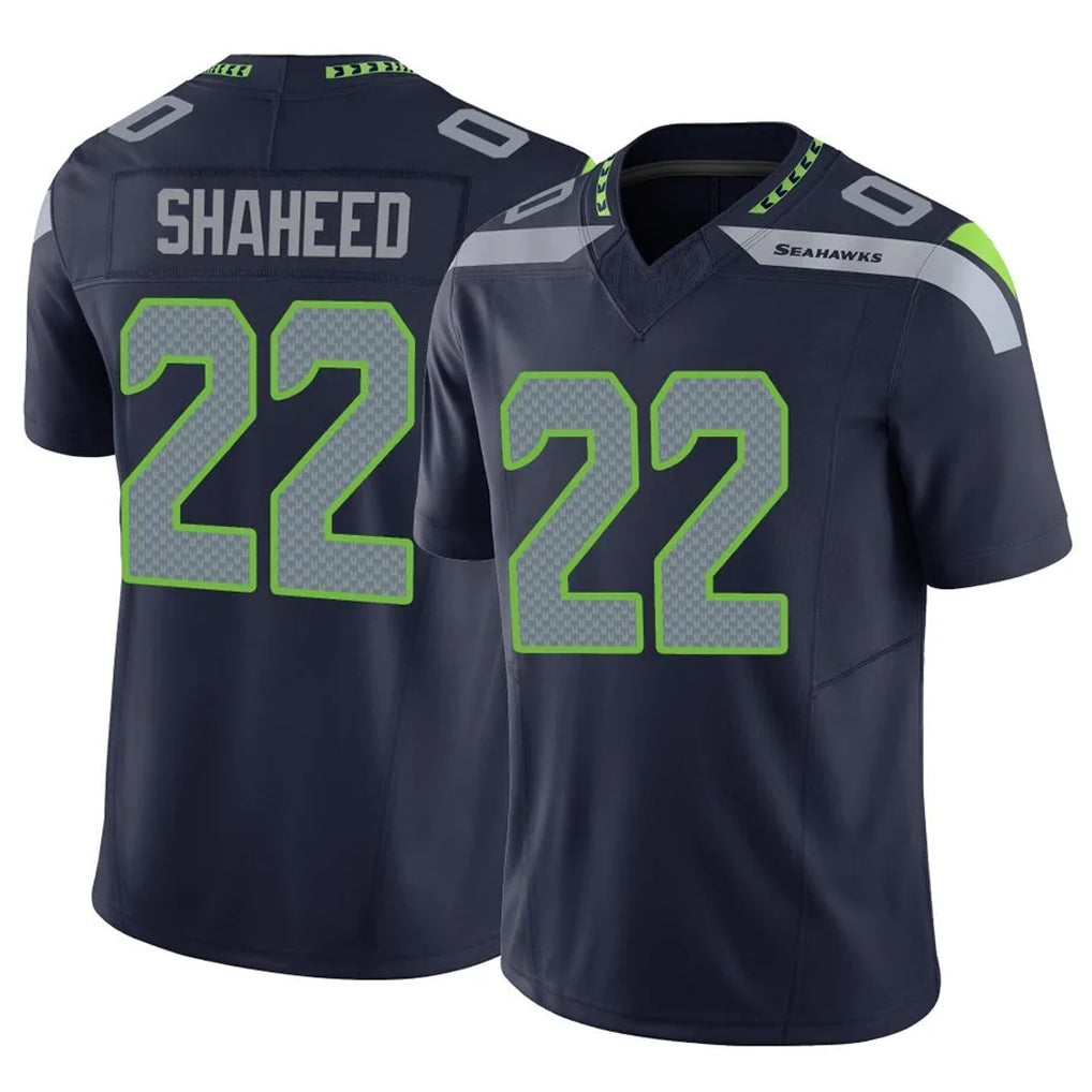 Tocy S.Seahawks #22 Rashid Shaheed Player Navy Limited Vapor F.U.S.E. Home Game Stitched Jerseys