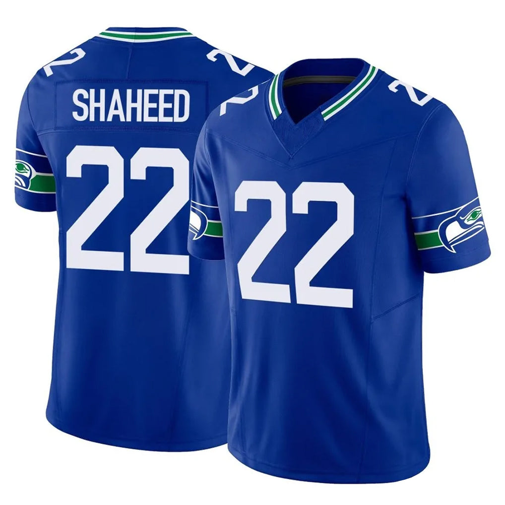 Tocy S.Seahawks #22 Rashid Shaheed Player Royal Limited Throwback Vapor F.U.S.E. Home Game Stitched Jerseys
