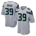 Tocy S.Seahawks #39 Ty Okada Player Gray Home Game Stitched Jerseys