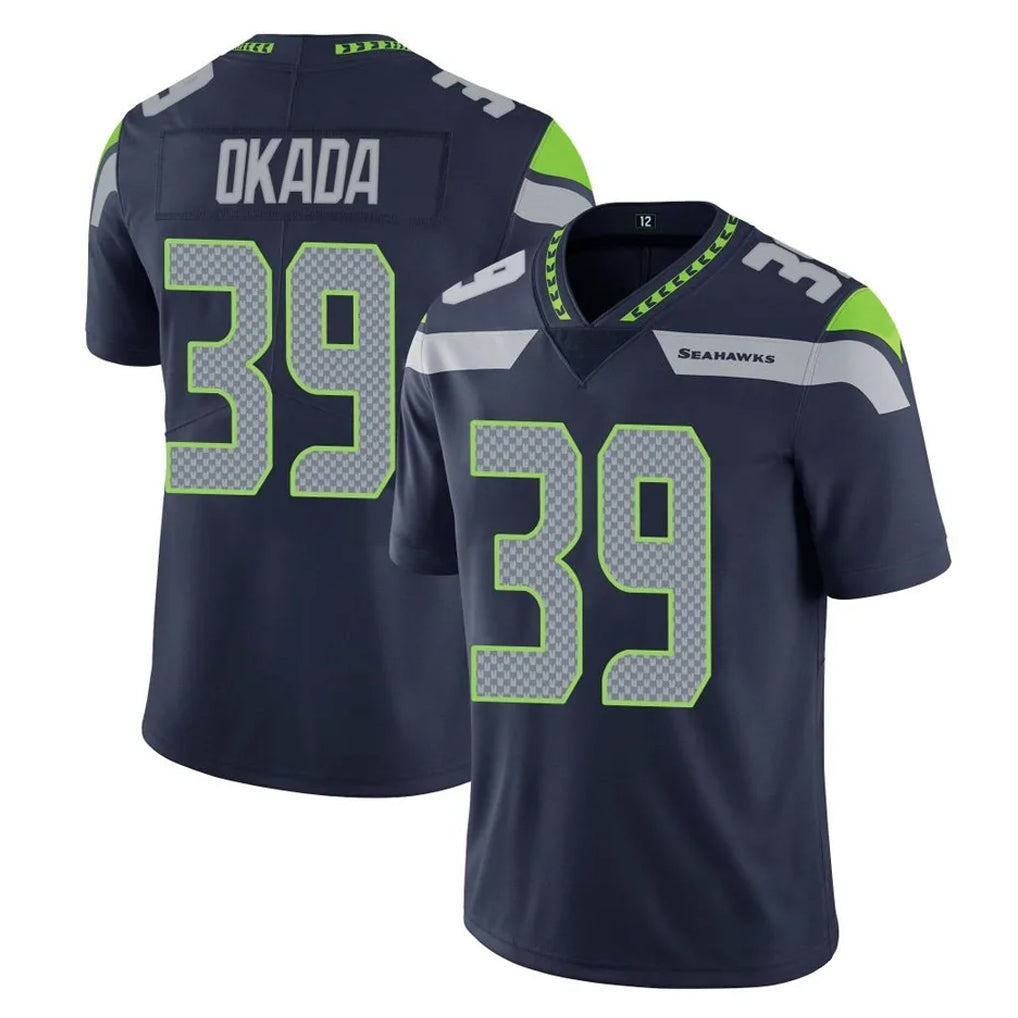 Tocy S.Seahawks #39 Ty Okada Player Navy Limited Vapor Untouchable Home Game Stitched Jerseys