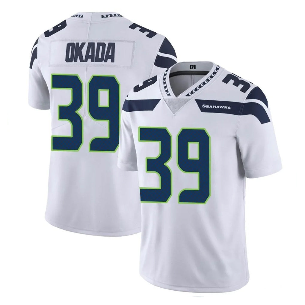 Tocy S.Seahawks #39 Ty Okada Player White Limited Vapor Untouchable Home Game Stitched Jerseys