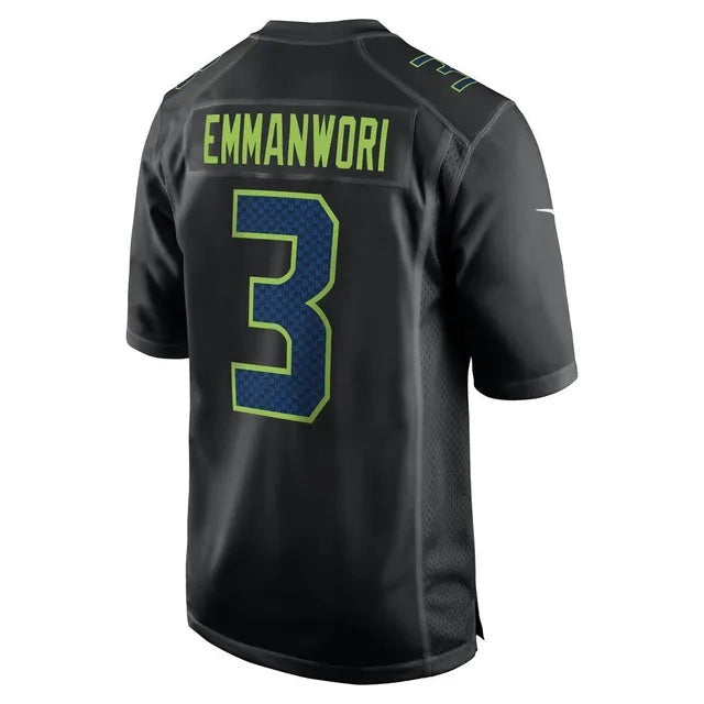 tocy S.Seahawks #3 Nick Emmanwori Black Fashion Game Stitched Jerseys