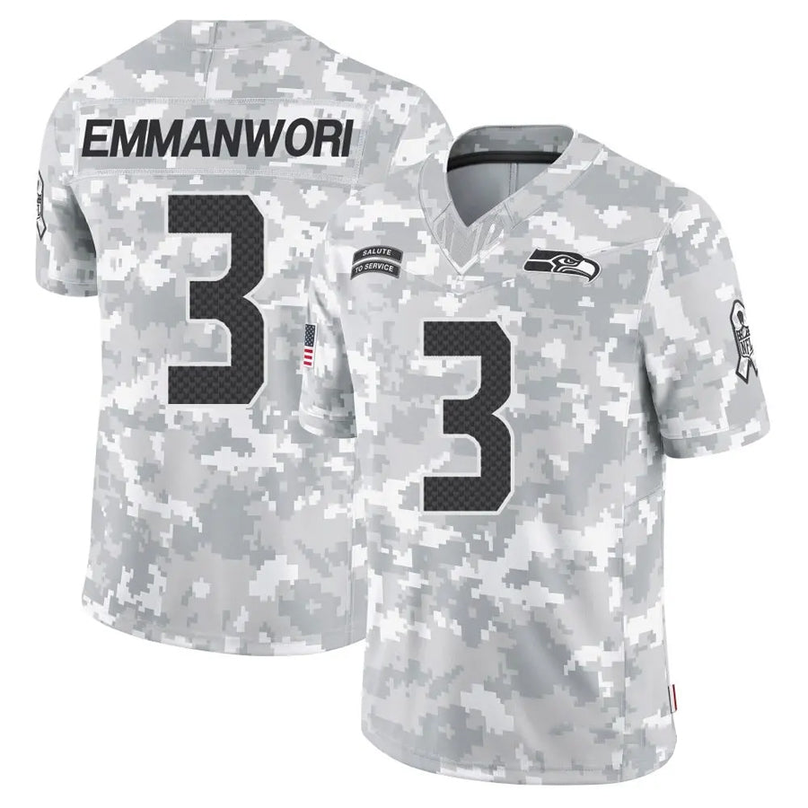 tocy S.Seahawks #3 Nick Emmanwori Player Arctic Camo Salute to Service Limited Football Jerseys