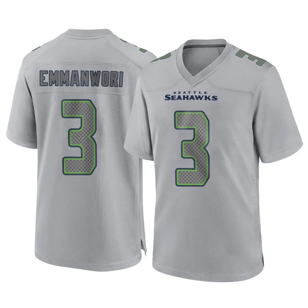 Tocy S.Seahawks #3 Nick Emmanwori Player Gray Atmosphere Fashion Home Game Stitched Jerseys