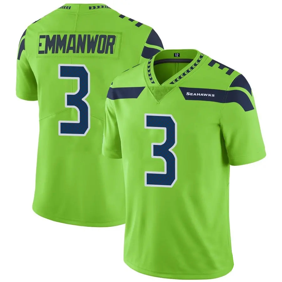 tocy S.Seahawks #3 Nick Emmanwori Player Green Vapor Limited Football Jerseys