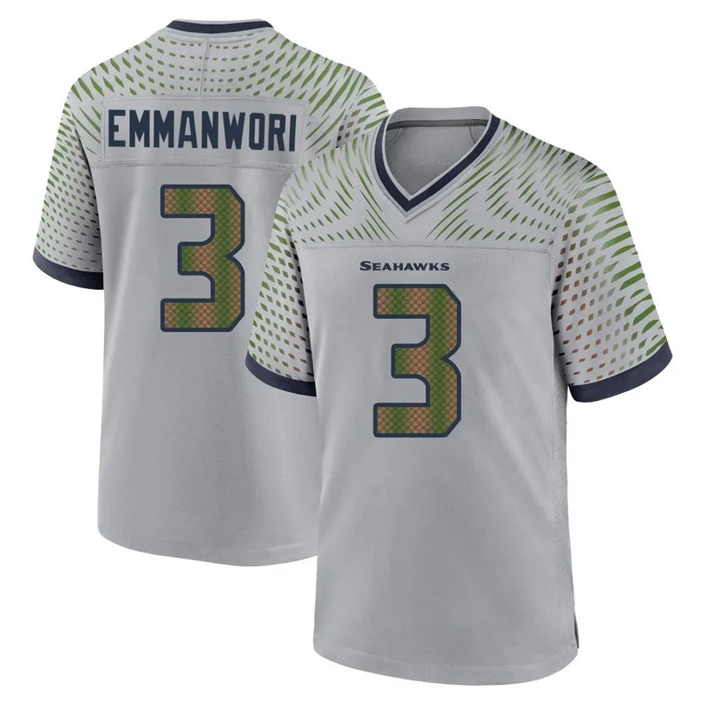 Tocy S.Seahawks #3 Nick Emmanwori Player Grey 2025 Rivalries Collection Home Game Stitched Jerseys