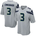tocy S.Seahawks #3 Nick Emmanwori Player Grey Game Football Jerseys