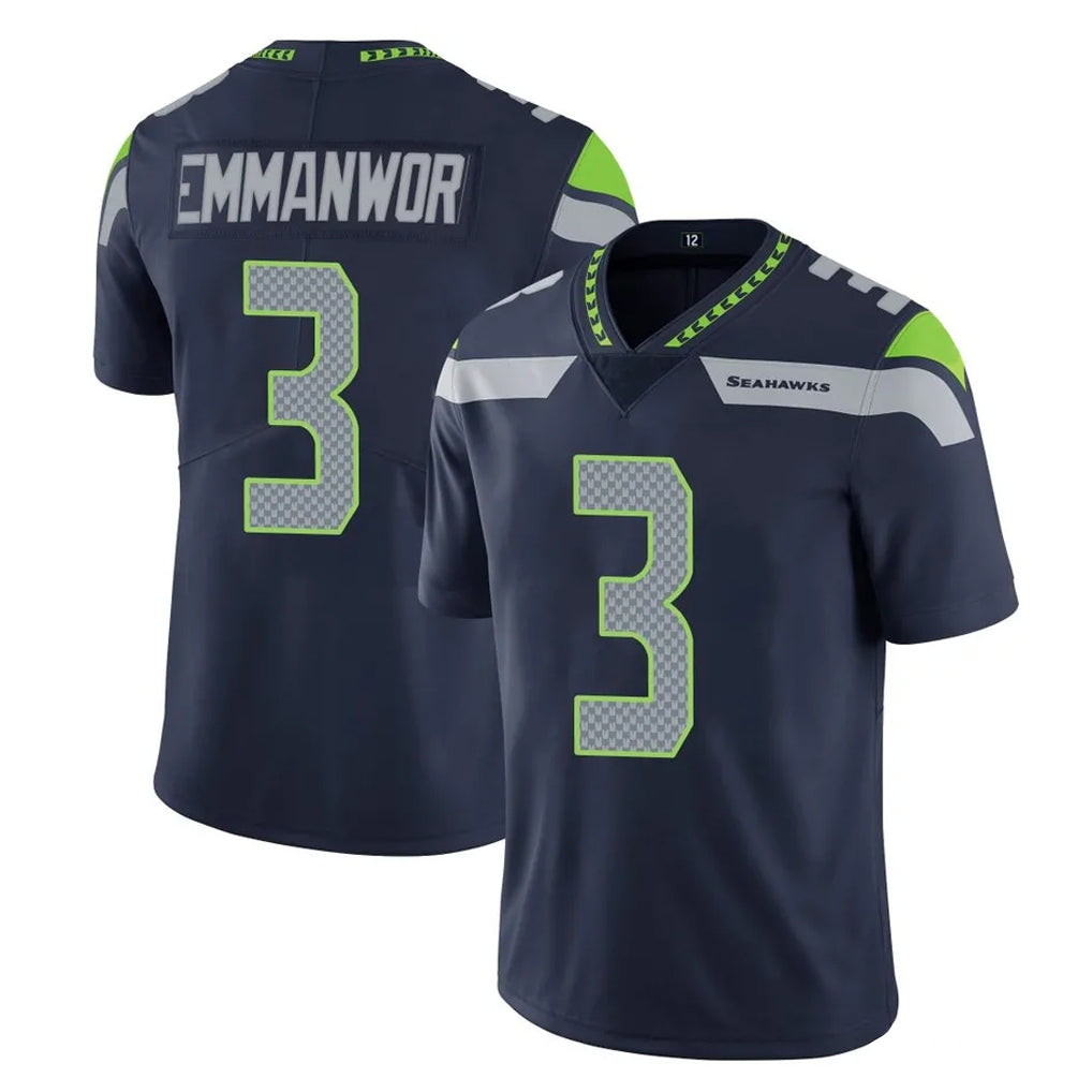 Tocy S.Seahawks #3 Nick Emmanwori Player Navy Limited Vapor Untouchable Home Game Stitched Jerseys