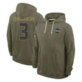 Tocy S.Seahawks #3 Nick Emmanwori Player Olive Salute to Service Pullover Hoodies Limited Stitched Jerseys