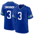 tocy S.Seahawks #3 Nick Emmanwori Player Royal Game Stitched Jerseys
