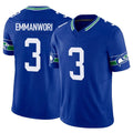 Tocy S.Seahawks #3 Nick Emmanwori Player Royal Limited Throwback Vapor F.U.S.E. Home Game Stitched Jerseys