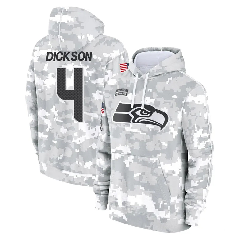 Tocy S.Seahawks #4 Michael Dickson Player Arctic Camo Limited Salute to Service Pullover Hoodies Game Stitched Jerseys